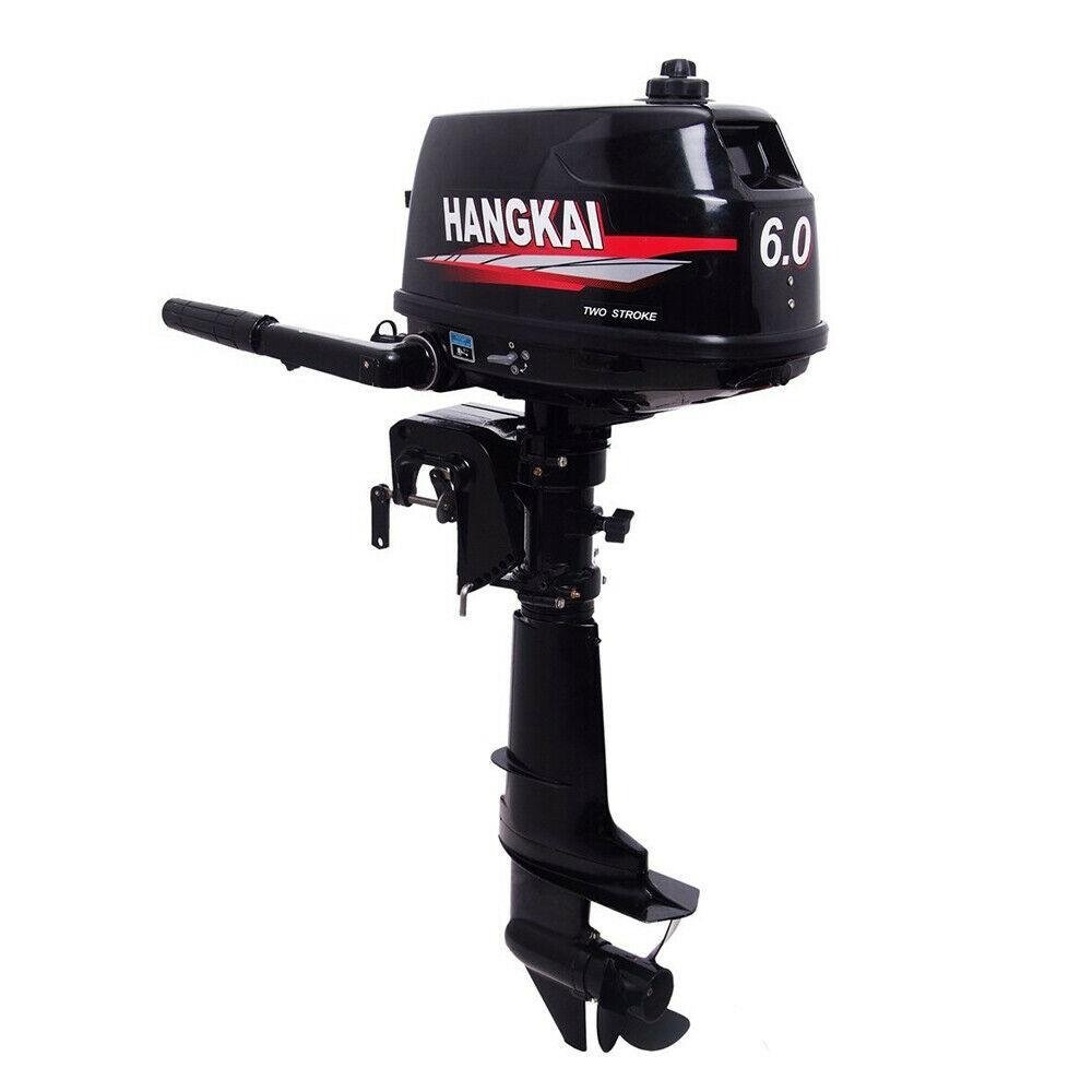 Hangkai Water Cooled 2 Stroke 6HP Outboard Motor Petrol Powered Engine-27238