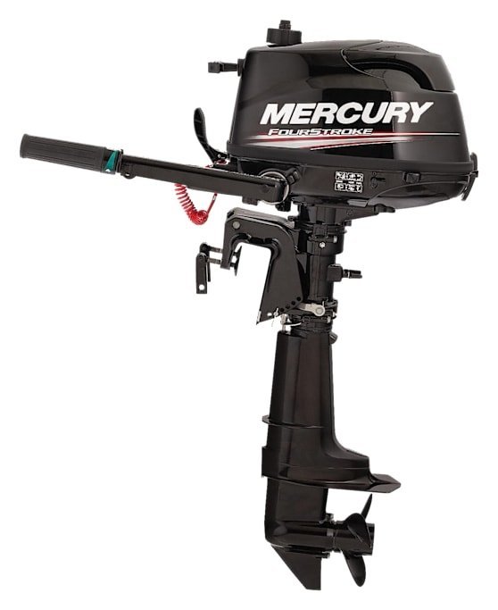 Mercury 5hp Tiller FourStroke Outboard Motor  15″ Shaft, Manual Tilt/Trim, Manual Start-34174
