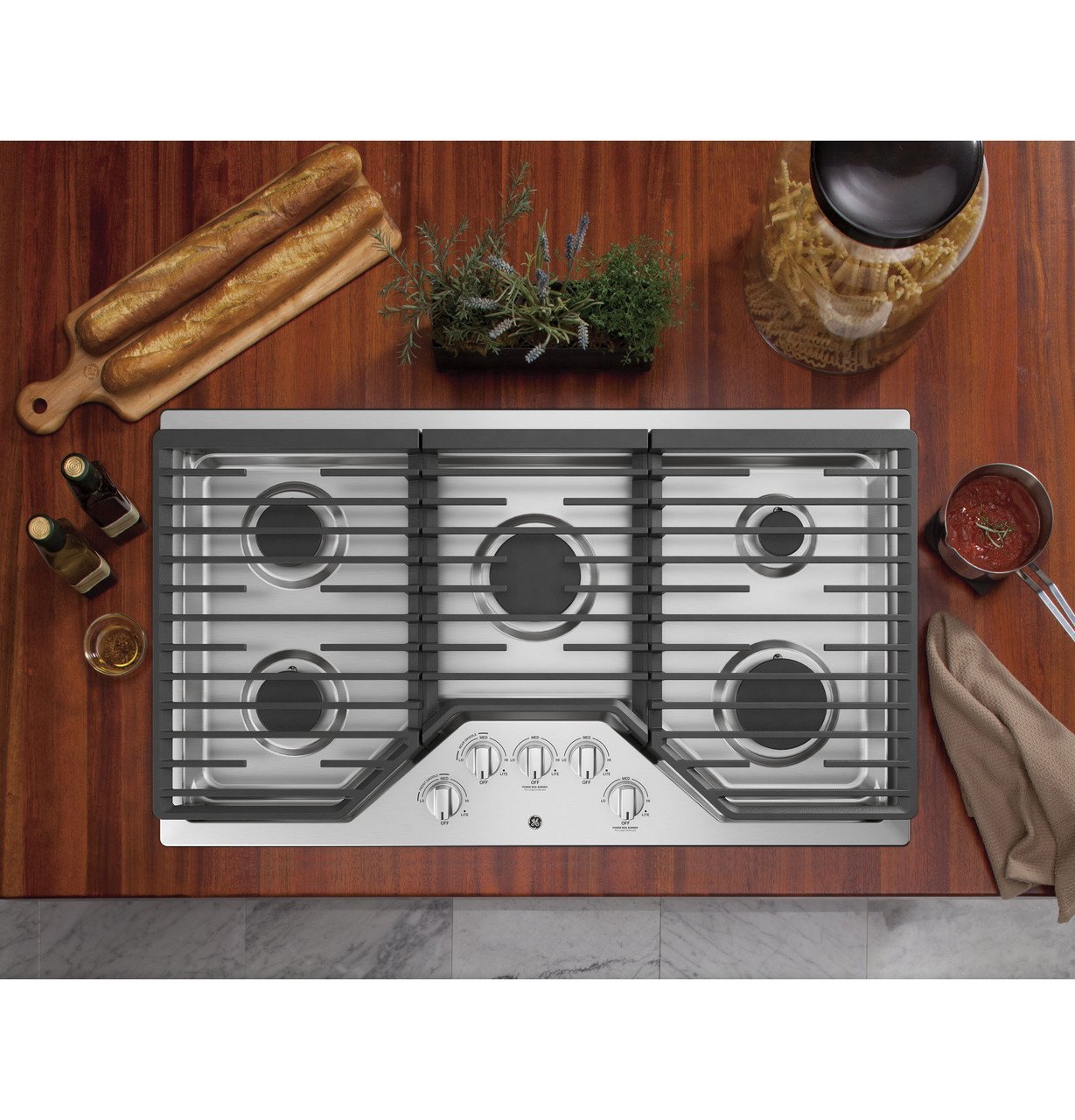 36 In. 5 Burners Gas Range-47493 - Image 6