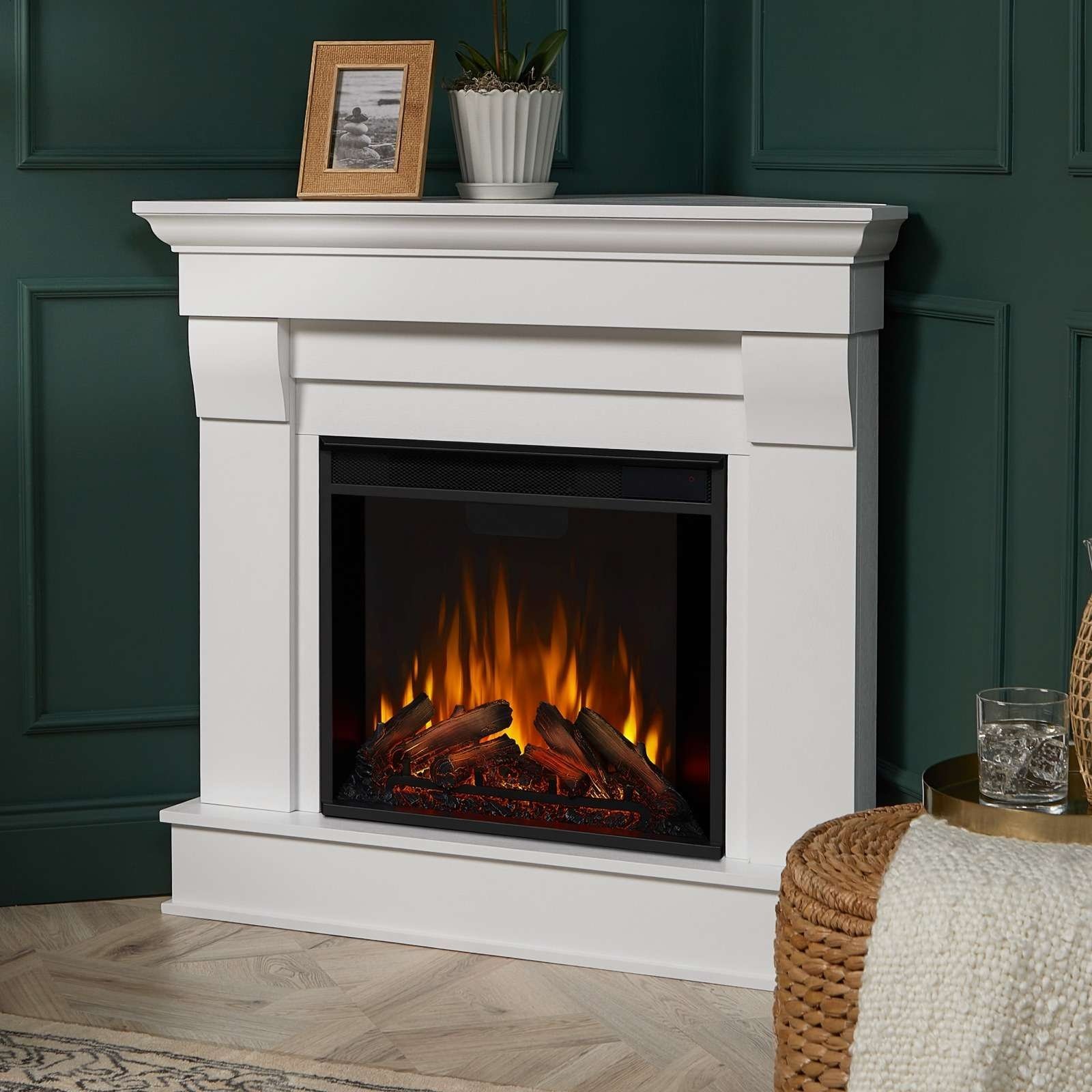 Real Flame Chateau Corner Electric Fireplace-76281
