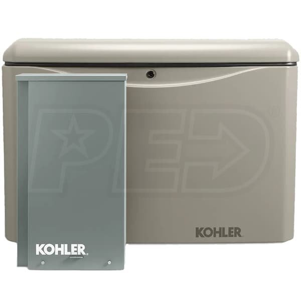 Kohler 20RCAL-200SELS 20kW Aluminum Standby Generator System (200A Service Disc. w/ Load Shedding)-27193