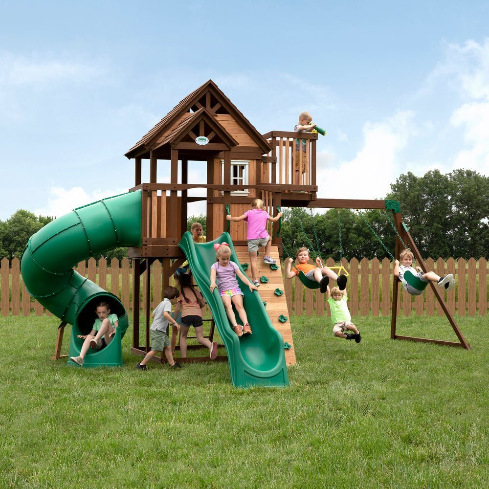 Backyard Discovery Skyfort III Swing Set-28882