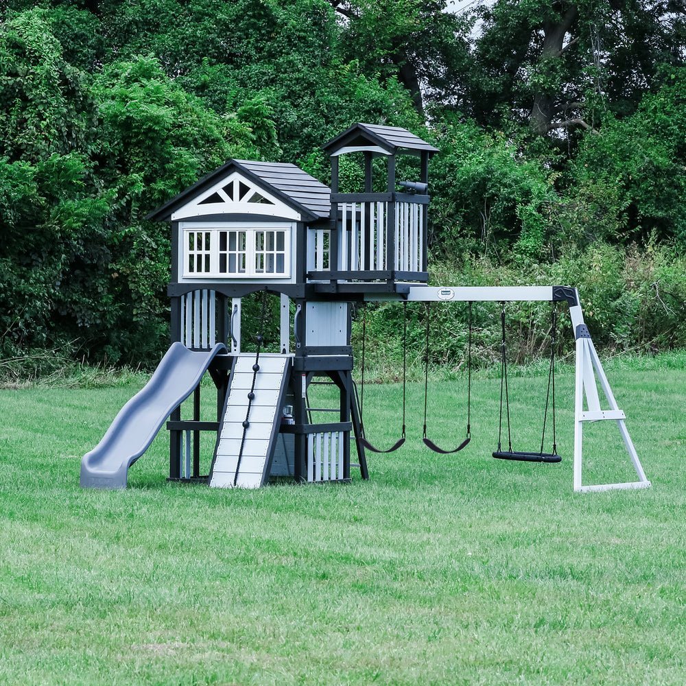 Whispering Point Outdoor Wooden Swing Set with Shipping & Assembly Included-76642