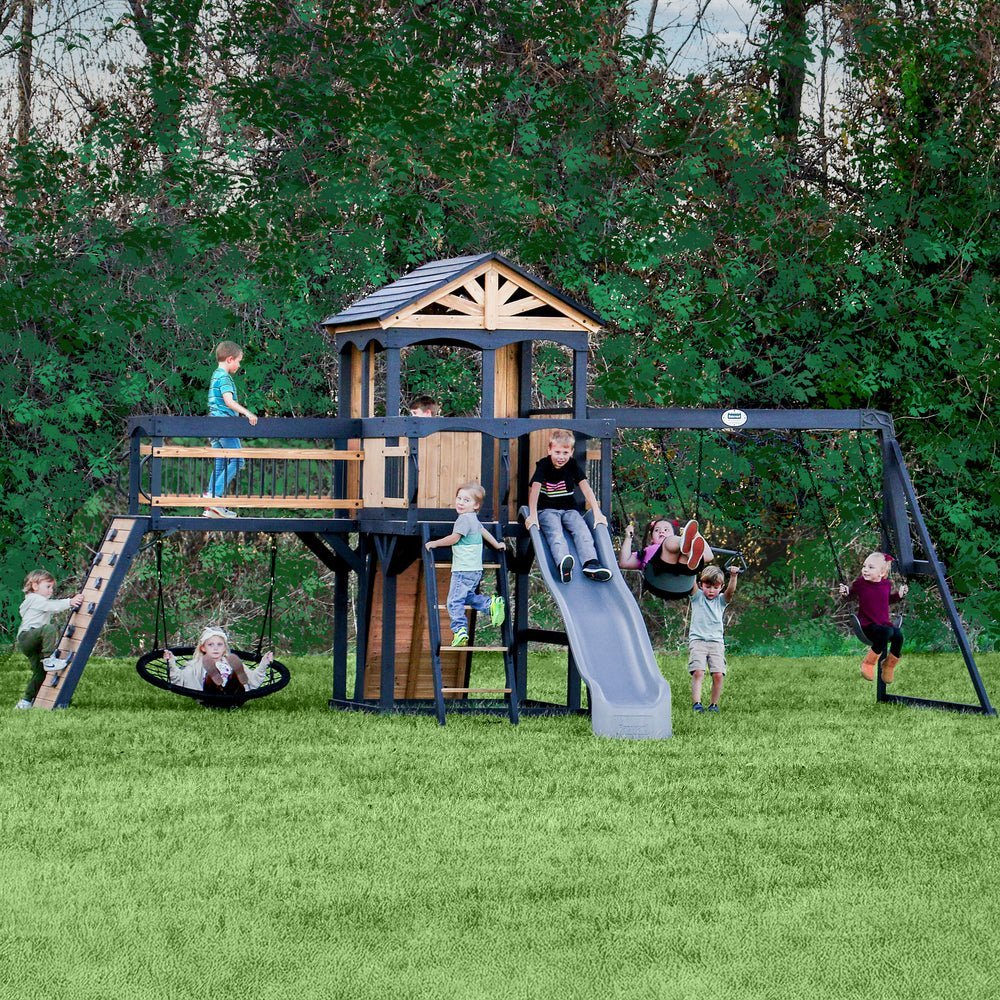 Backyard Discovery Timber Crossing Swing Set-48917