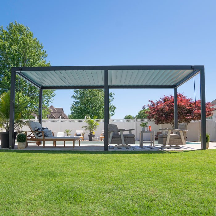 Backyard Discovery Sarasota Louvered Pergola-71969 - Image 2