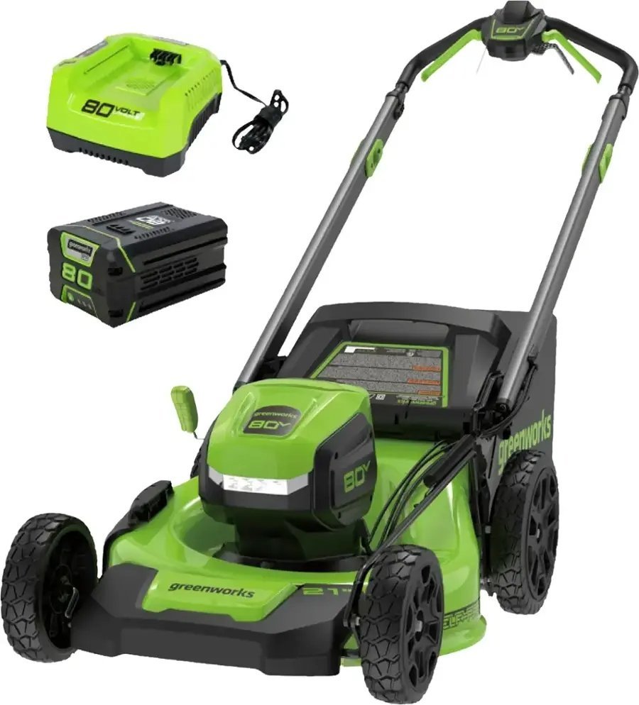 Greenworks 80V 21-Inch Self-Propelled Lawn Mower-53551