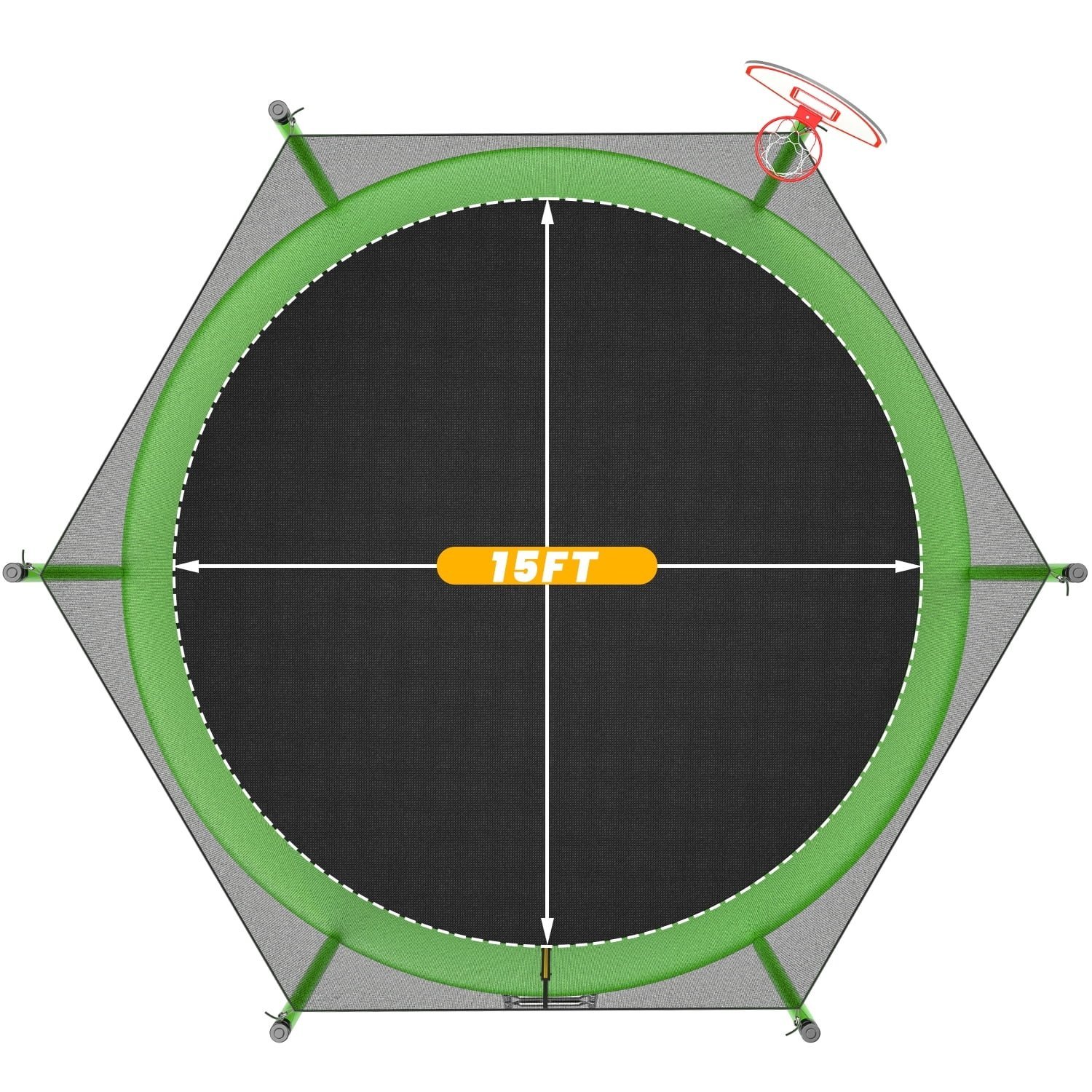 JumpFlex HERO 15ft Trampoline-86459