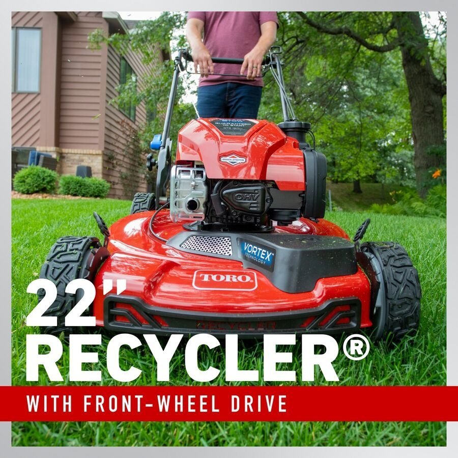 Toro 22″ SmartStow Recycler Self-Propelled Gas Lawn Mower 21445-21668 - Image 4