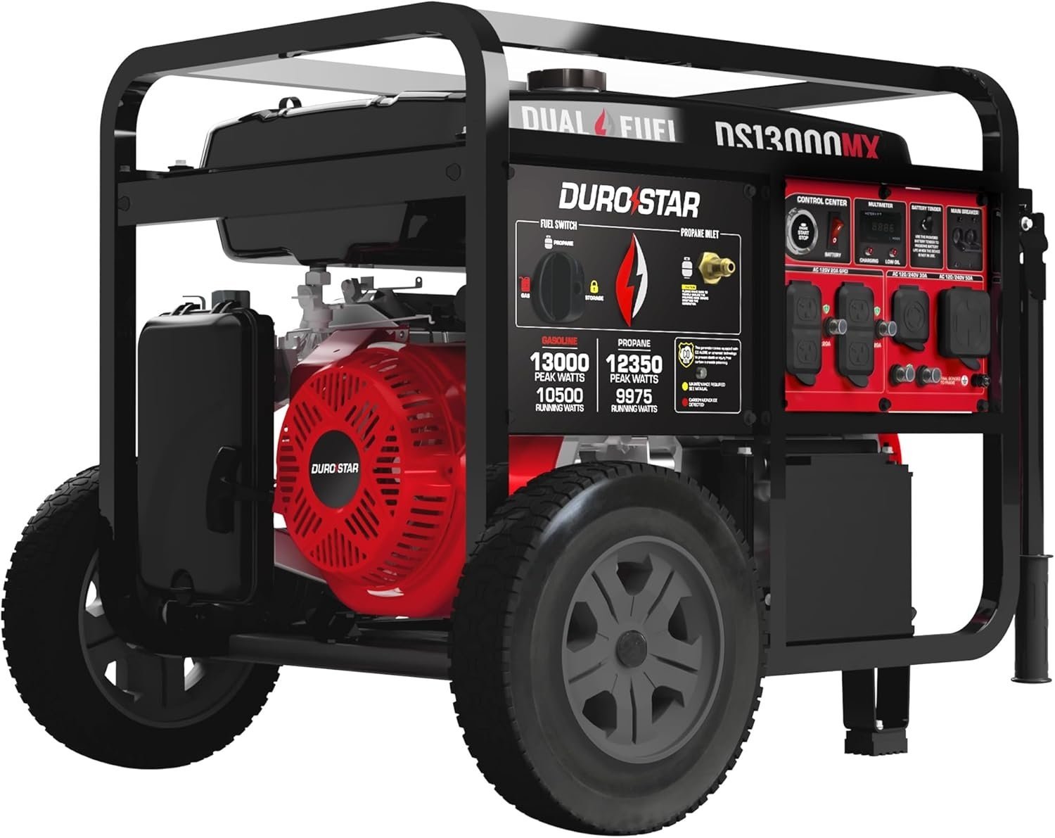 DuroMax DS13000MX Dual Fuel Portable Generator-37357