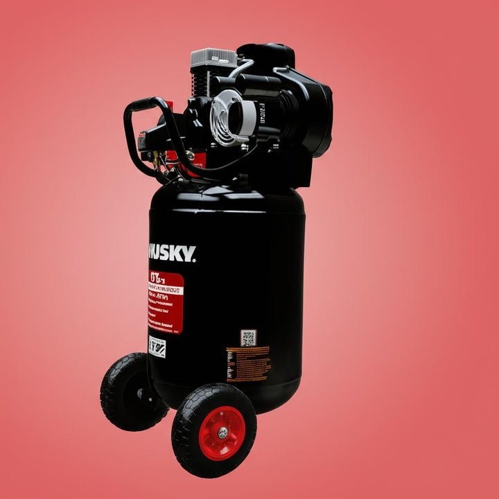 Husky 30 Gal. 175 PSI Oil Lubed Belt Drive Portable Vertical Electric Air Compressor-24284