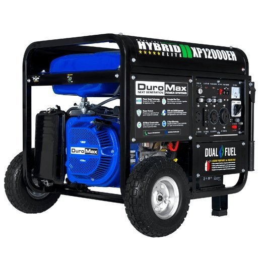 DuroMax DS12000EH 12,000 Watt Dual Fuel Portable Generator-53582