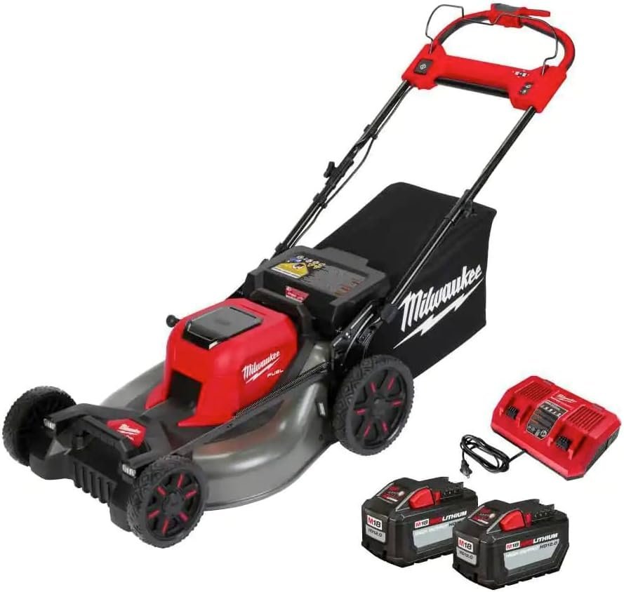 Milwaukee 2823-20 M18 Fuel Self-Propelled Dual Battery 21-in Walk Behind Mower-56361