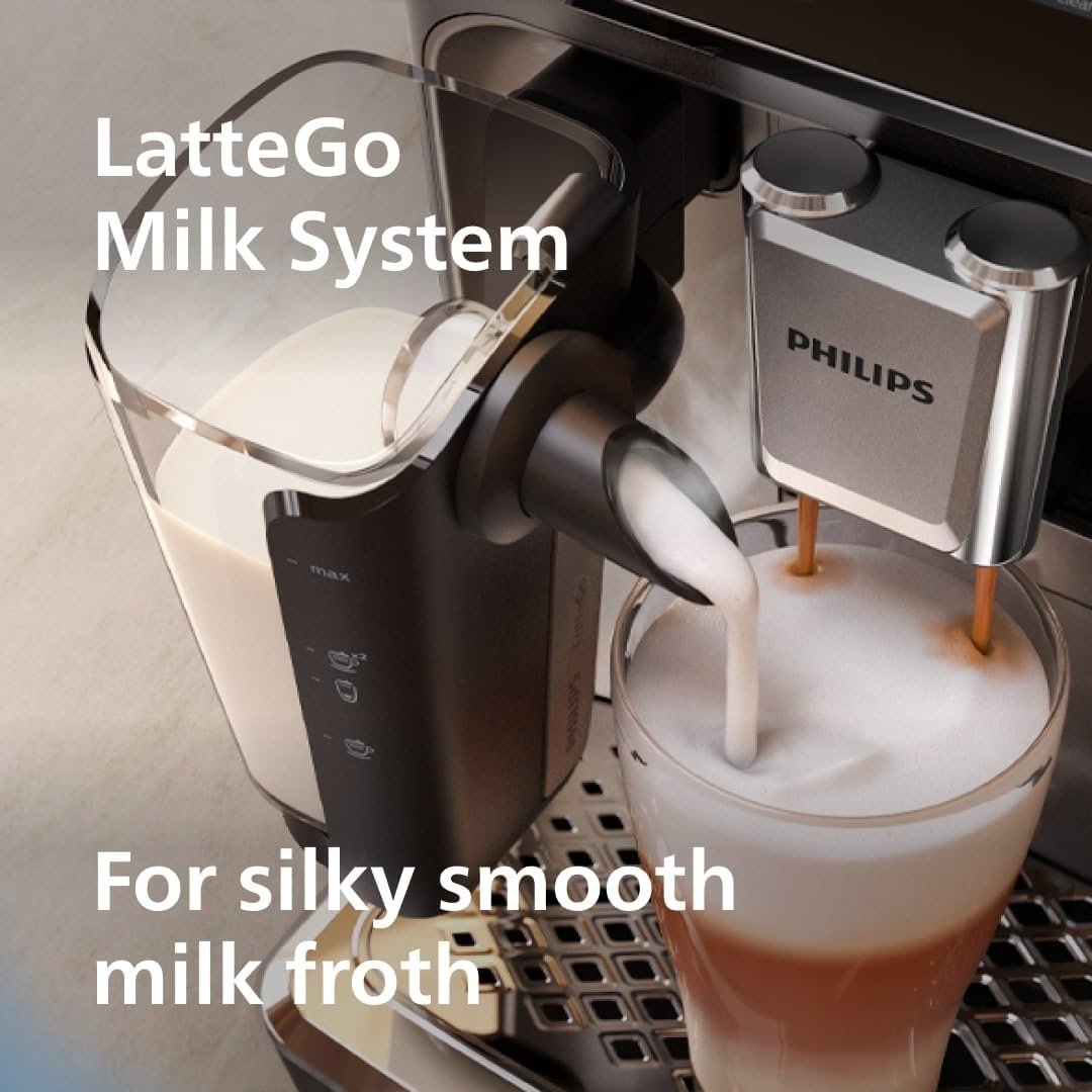 Philips 4400 Fully Automatic Espresso Machine with LatteGo & Iced Coffee-89777 - Image 4