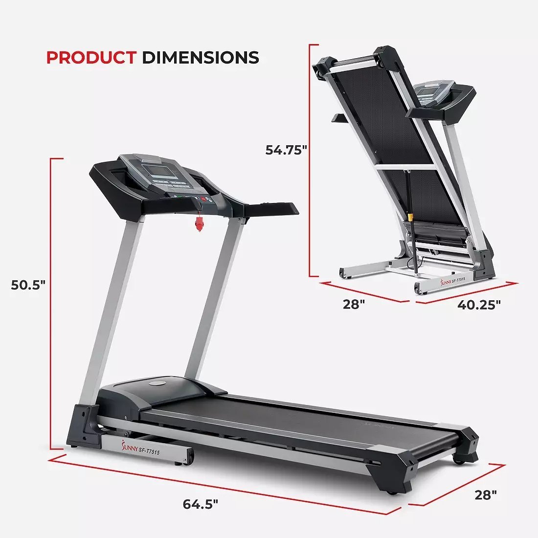 Sunny Health & Fitness Smart Treadmill SF-T7515-18966 - Image 6