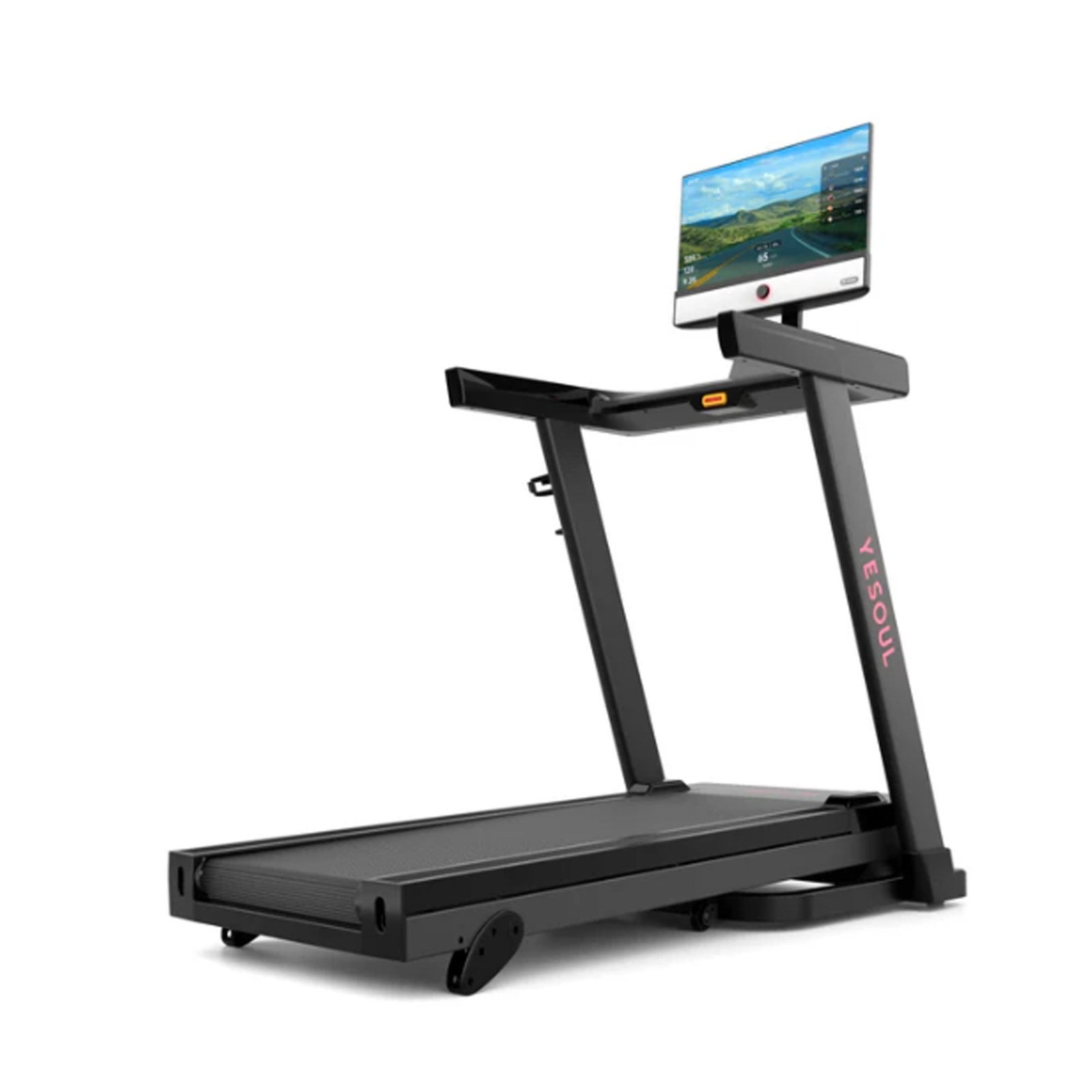 Yesoul T1M Plus Smart Folding Treadmill with 21.5 inch Touchscreen, Brushless Quiet Motor, 3-Level Incline, 9 Mph, App Sync & Space-Saving Design for-68468 - Image 2