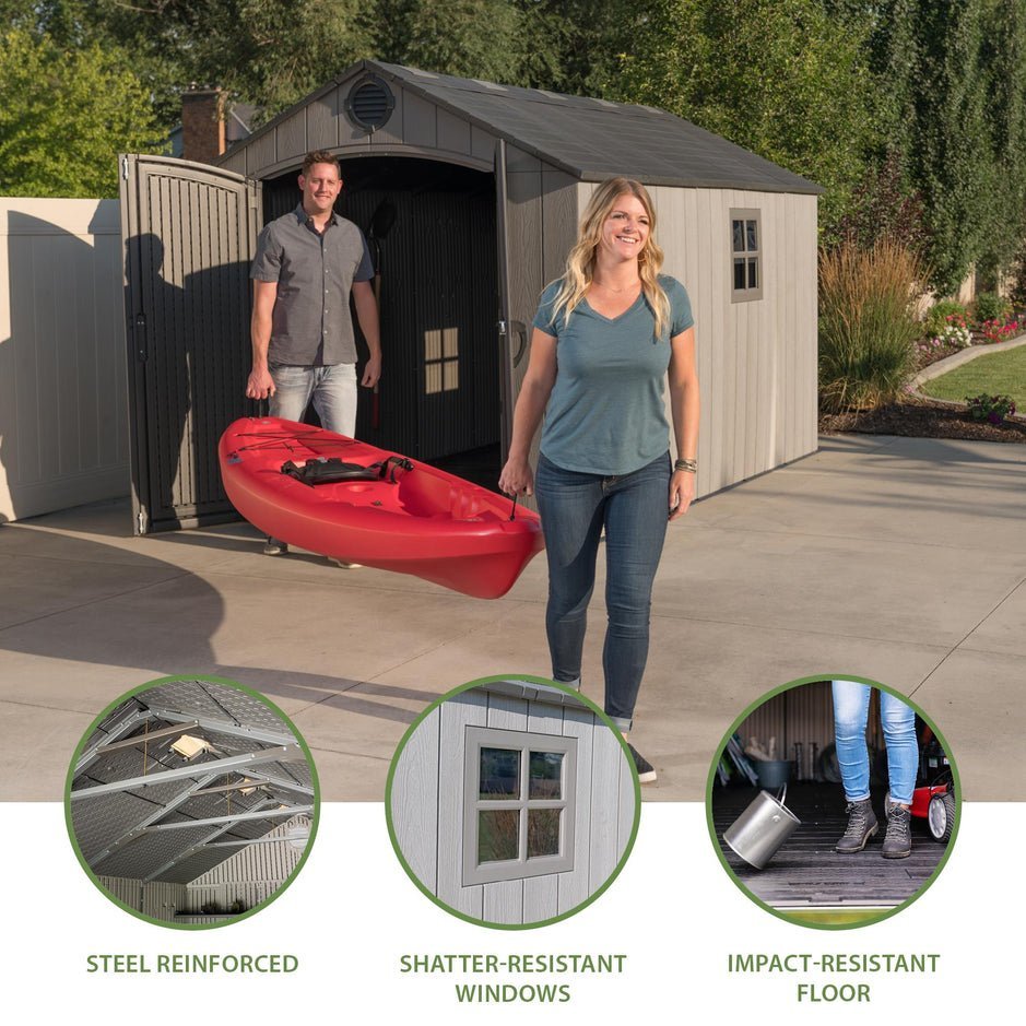 Lifetime 8 Ft. X 12.5 Ft. Outdoor Storage Shed 60305-85468 - Image 11