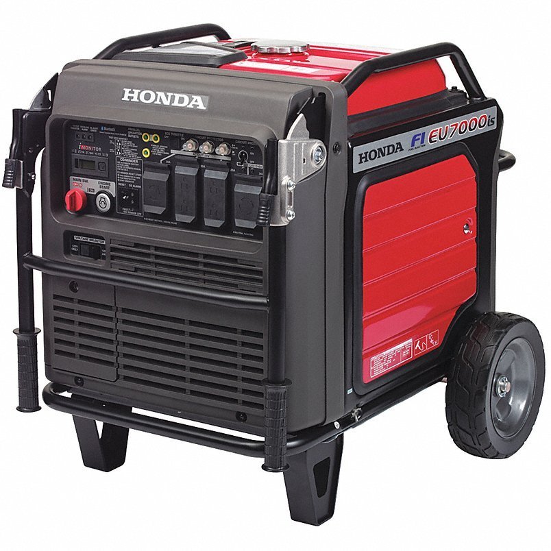 HONDA Portable Generator: Inverter, Gasoline, 5,500 W Running, 7,000 W Starting, 120/240V AC, Honda-78343