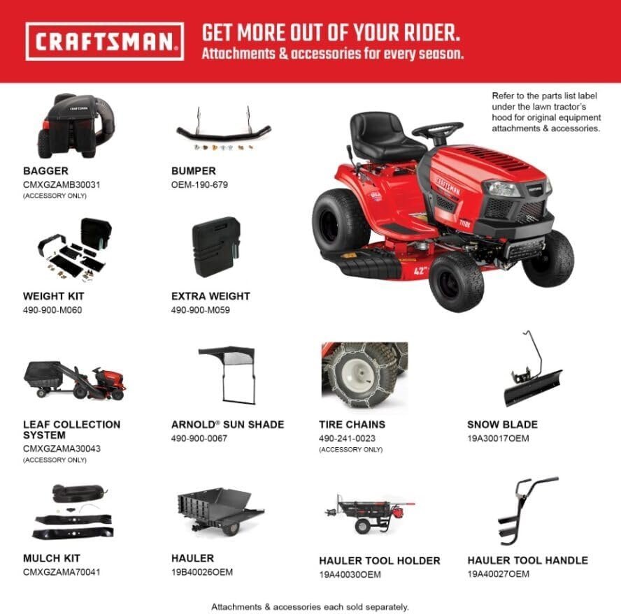 Craftsman 42-in. Gear Gas Riding Mower-68442 - Image 8