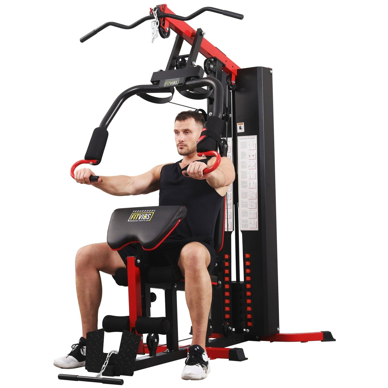 Fitvids LX750 Multifunctional Full Home Gym System Workout Station-38822