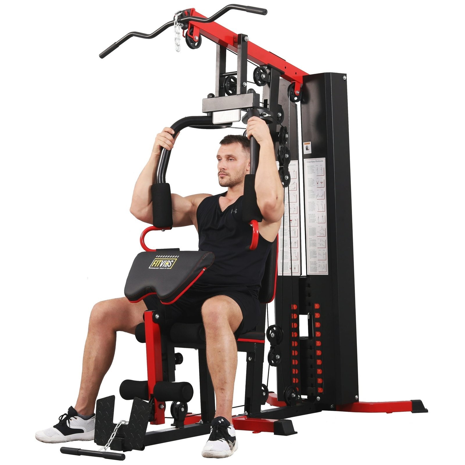 Fitvids LX750 Multifunctional Full Home Gym System Workout Station-38822 - Image 2