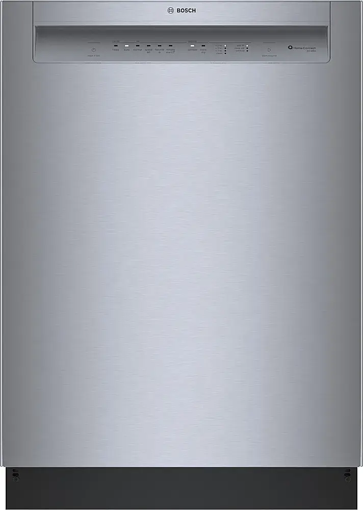 Bosch  100 Series 24″ Front Control Smart Built-In Hybrid Tub Dishwasher with PureDry, 50 dBA  Stainless Steel-43189