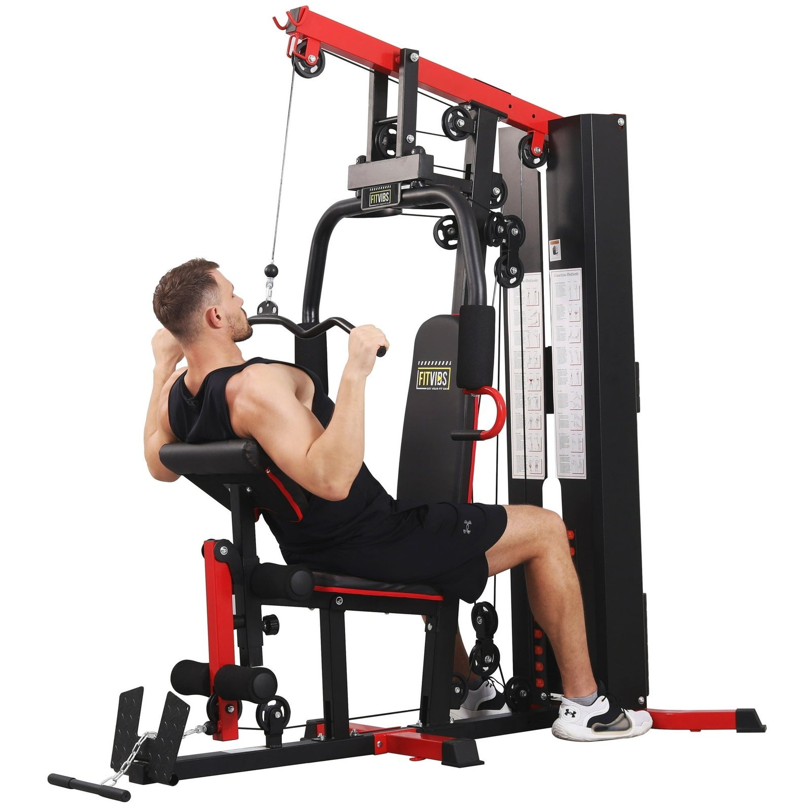 Fitvids LX750 Multifunctional Full Home Gym System Workout Station-38822 - Image 3