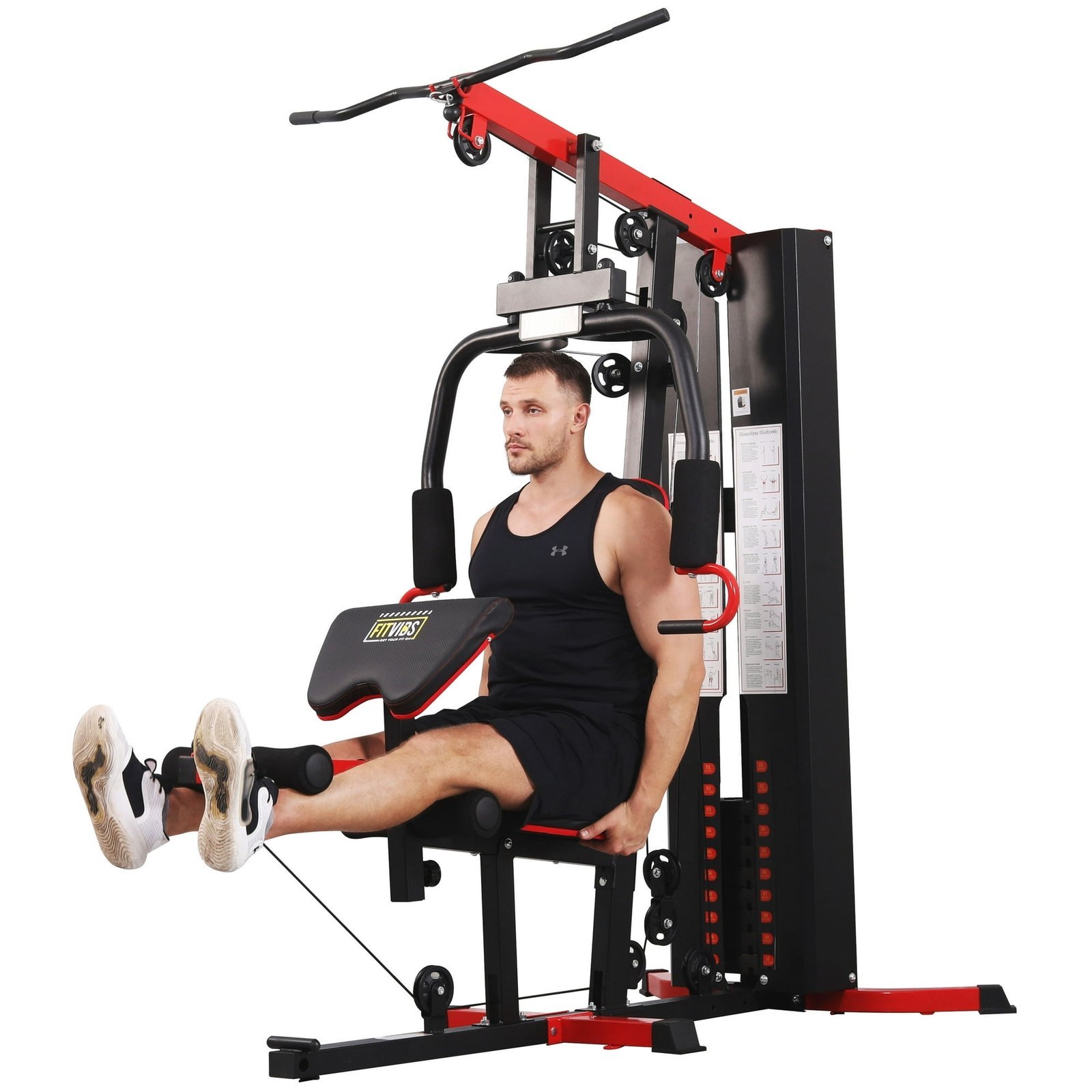 Fitvids LX750 Multifunctional Full Home Gym System Workout Station-38822 - Image 4