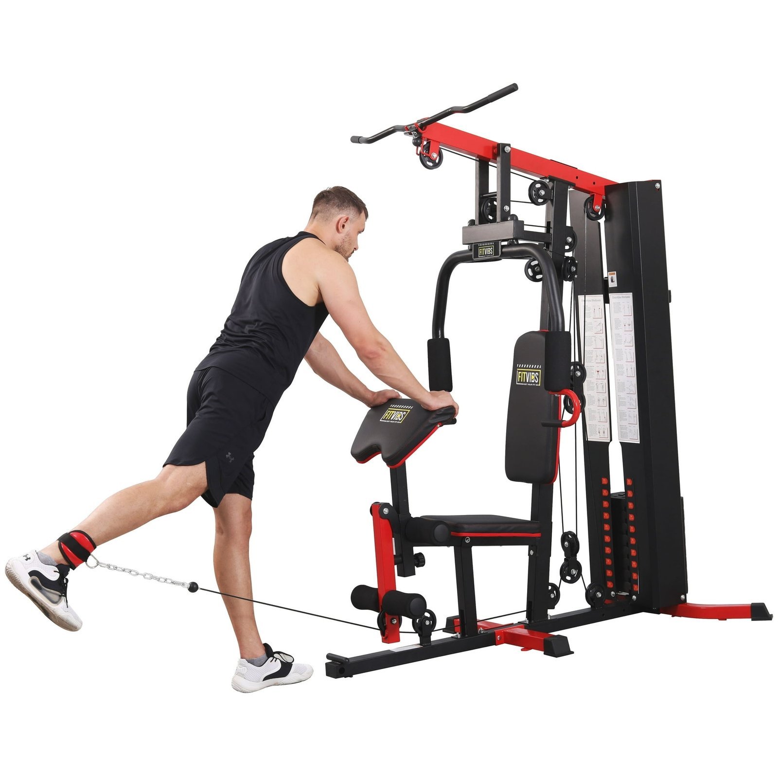 Fitvids LX750 Multifunctional Full Home Gym System Workout Station-38822 - Image 8