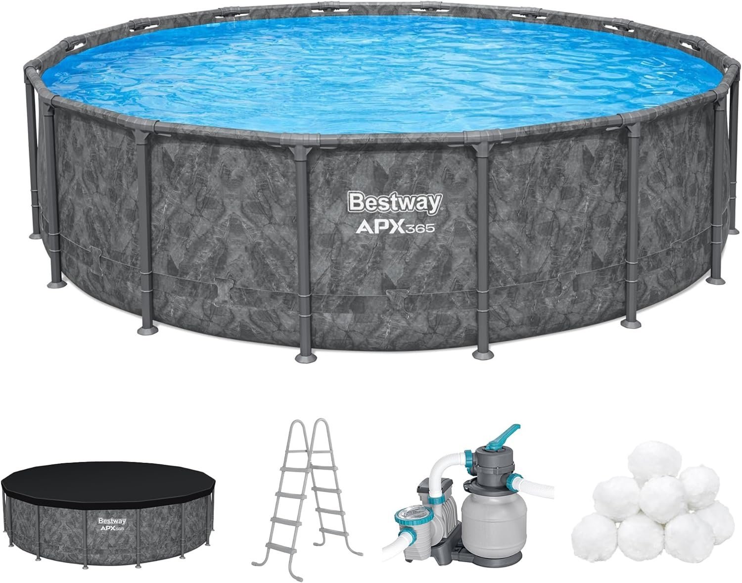 Bestway APX 365 16ft x 48 inches Round Above Ground Pool Set-87592