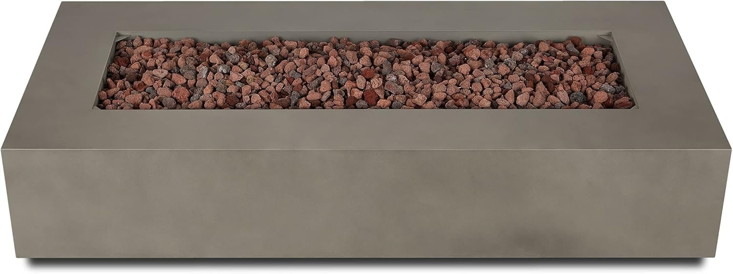 Real Flame Aegean 70″ Rectangle Propane Fire Table-64626 - Image 4