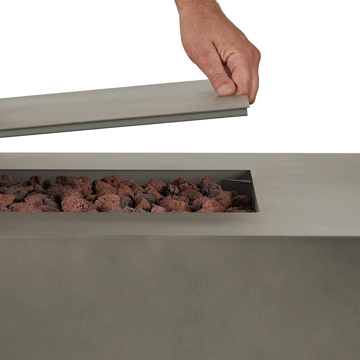 Real Flame Aegean 70″ Rectangle Propane Fire Table-64626 - Image 5