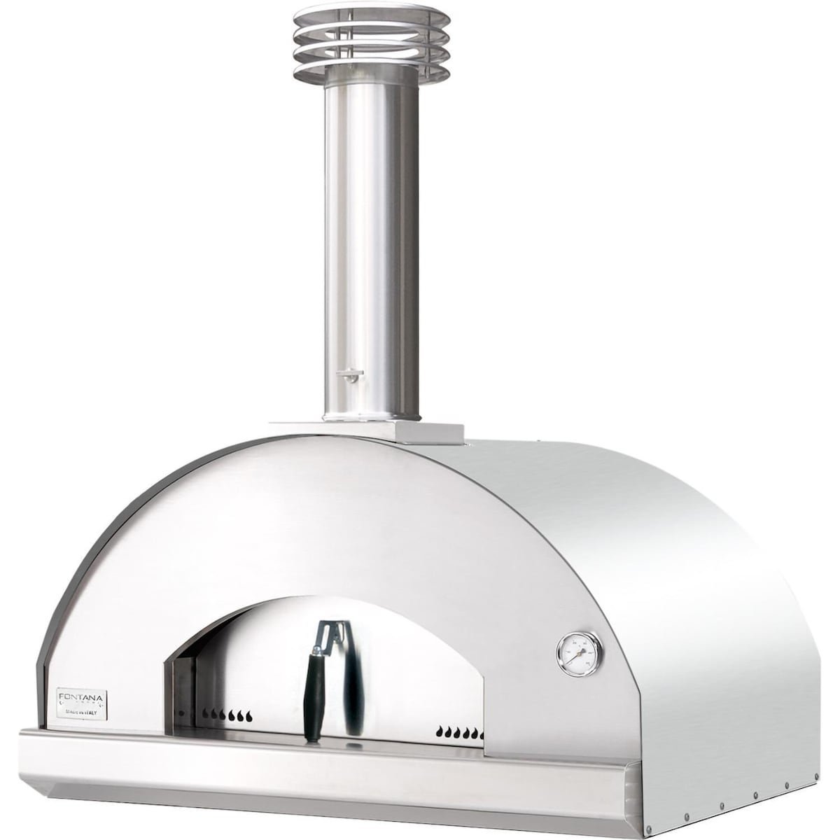 Fontana Forni Mangiafuoco Wood-Fired Pizza Oven  Stainless  FTMF-S-71742