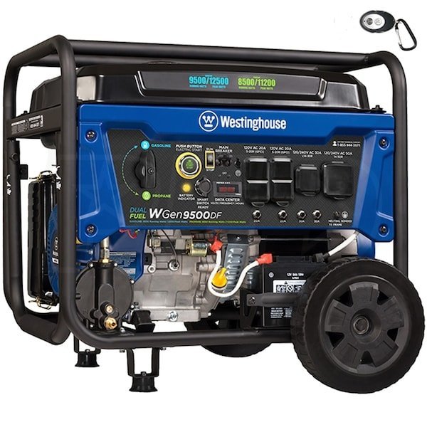 Westinghouse 12,500/9,500-Watt Tri-Fuel Portable EFI Generator-34296