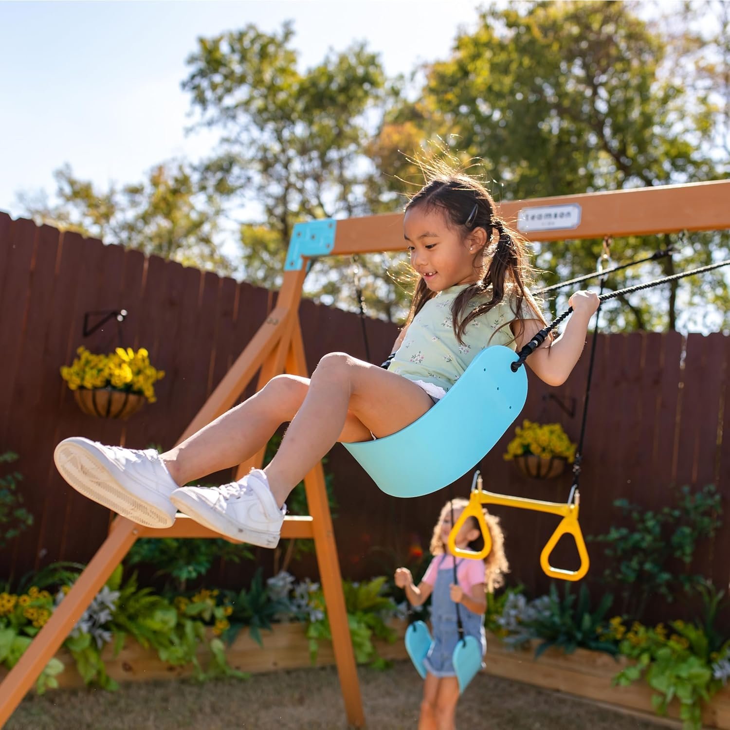 Teamson Kids Laguna Swing Set Playset-35738 - Image 9