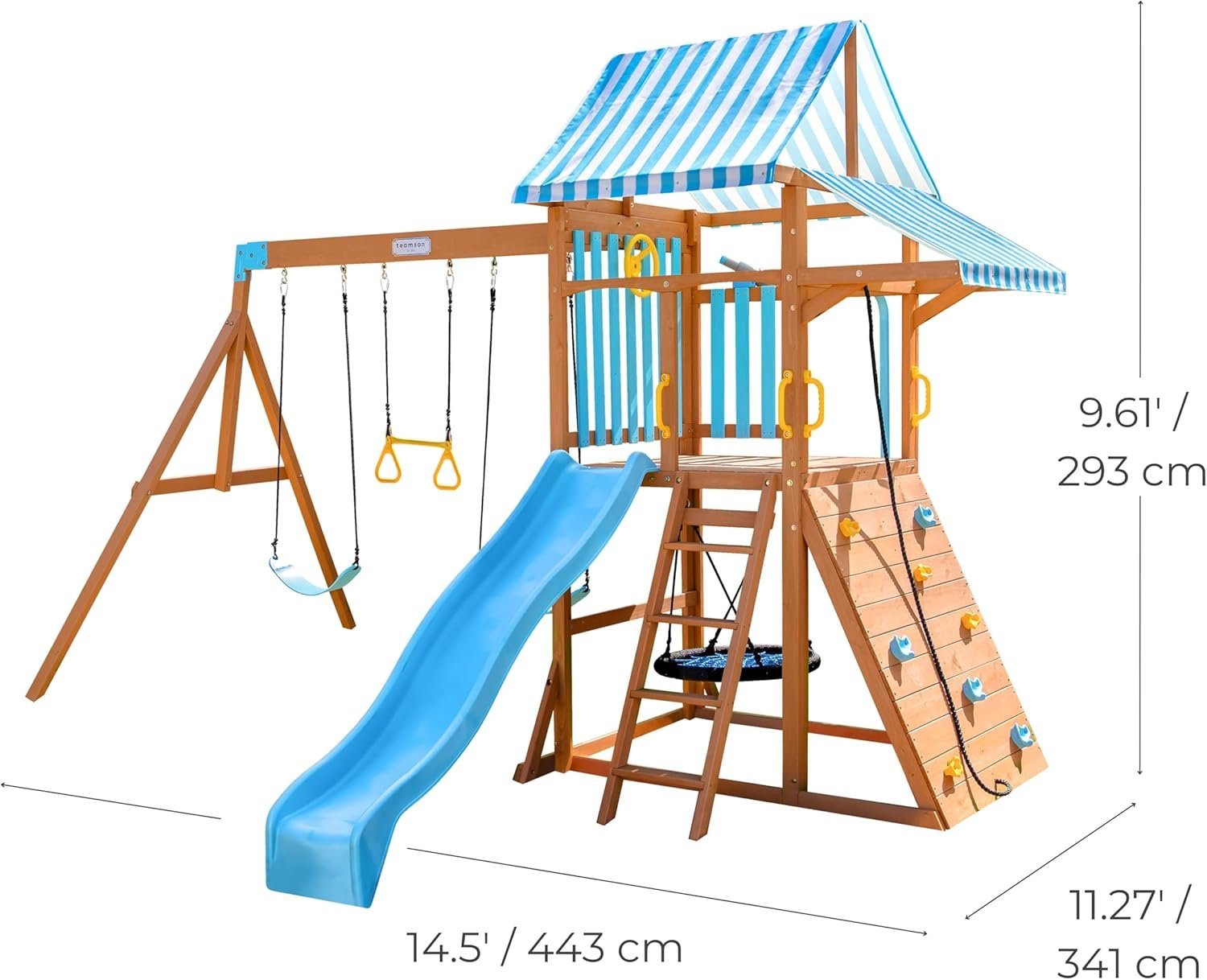 Teamson Kids Laguna Swing Set Playset-35738 - Image 2