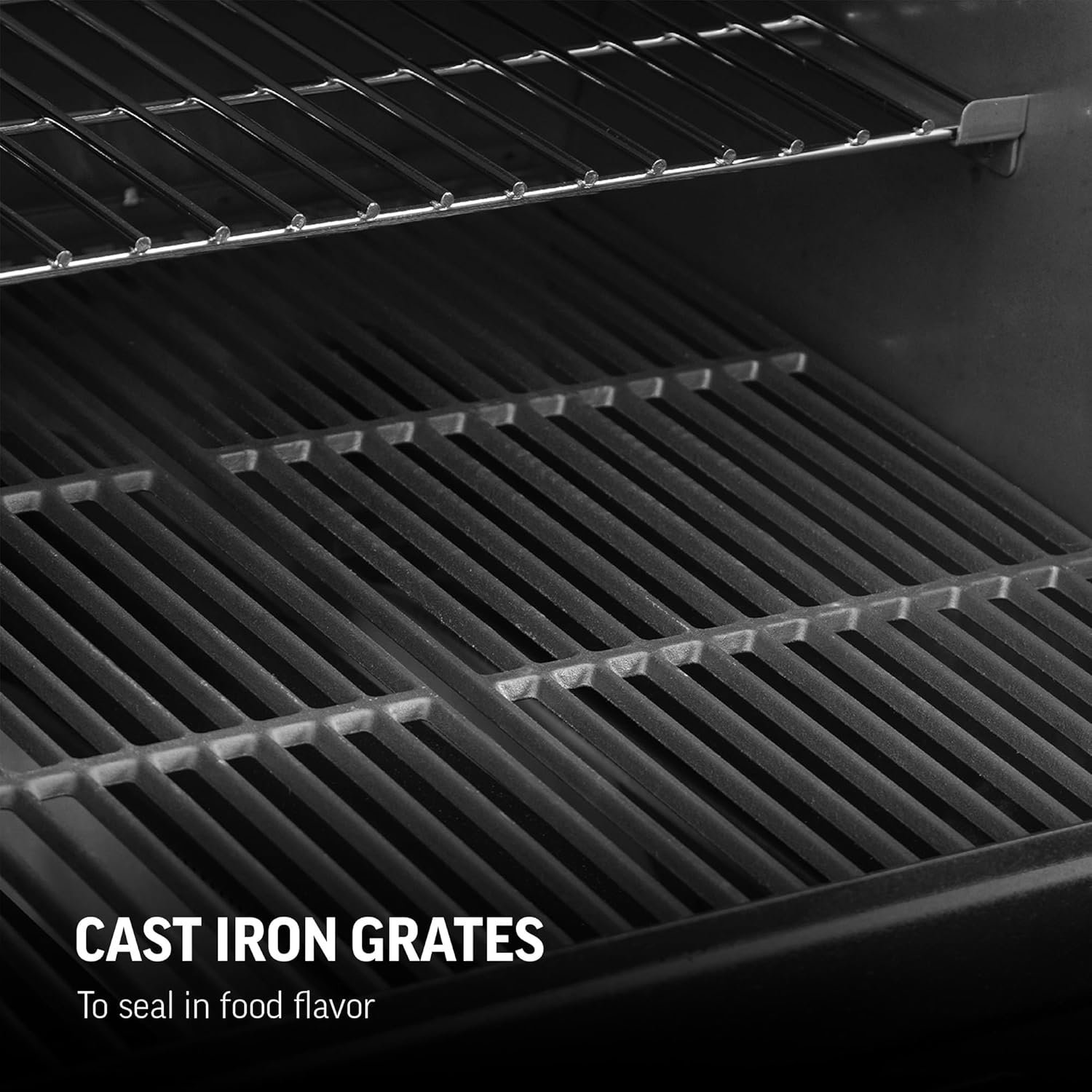 Char-Griller Texas Trio 3-Burner Dual Fuel Grill with Smoker-68356 - Image 2