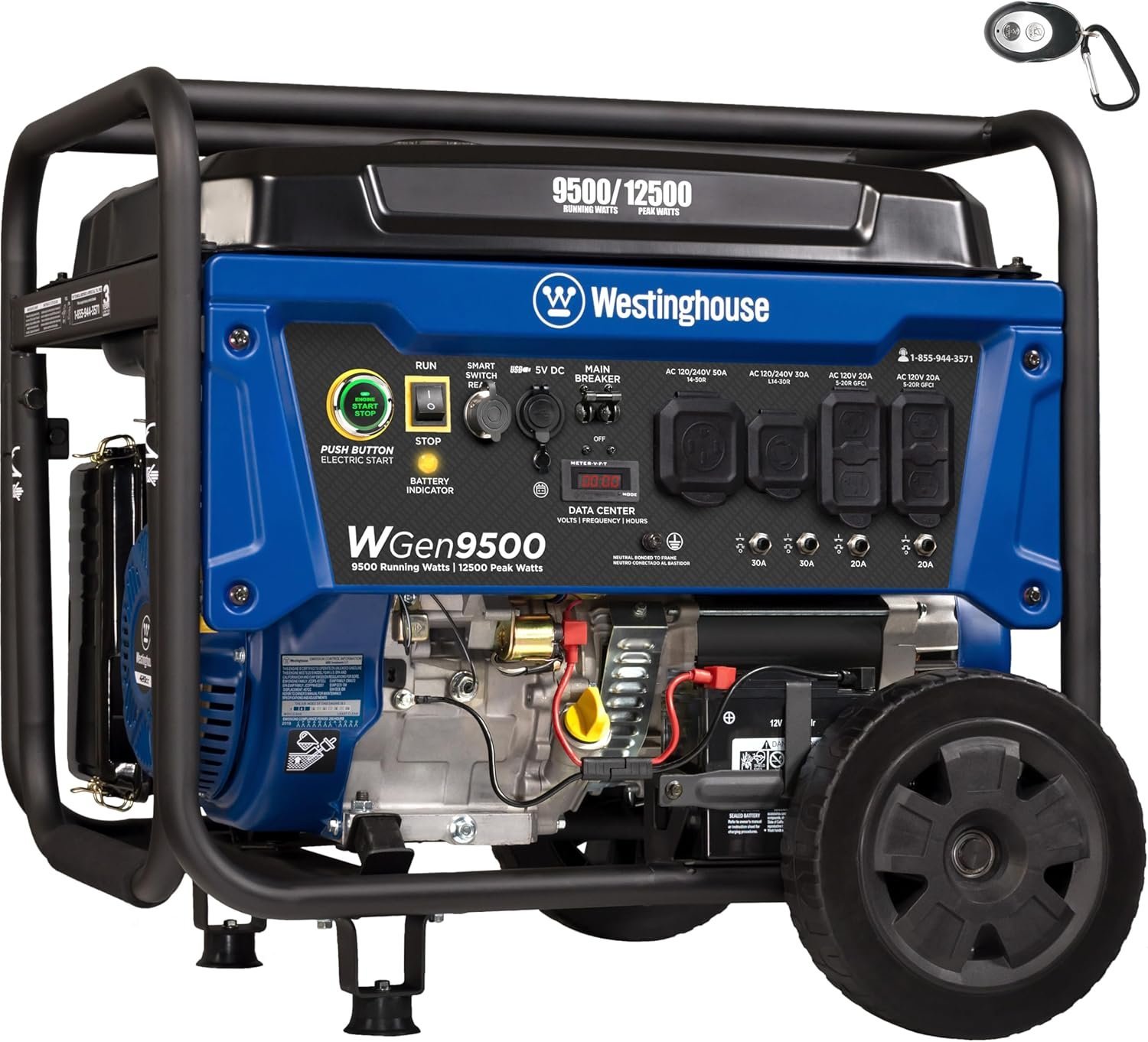 Westinghouse 9500 Peak Watt Home Backup Portable Gas Powered Generator-77461