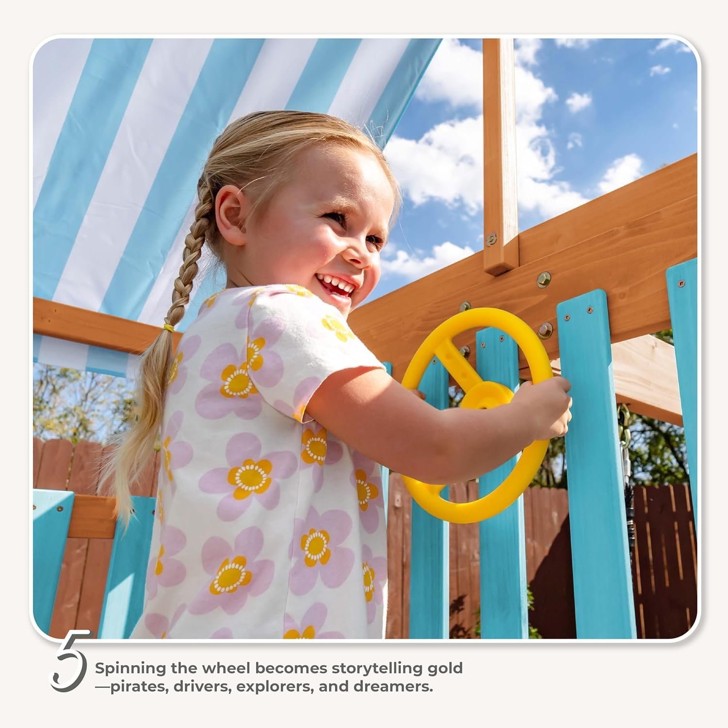 Teamson Kids Laguna Swing Set Playset-35738 - Image 3