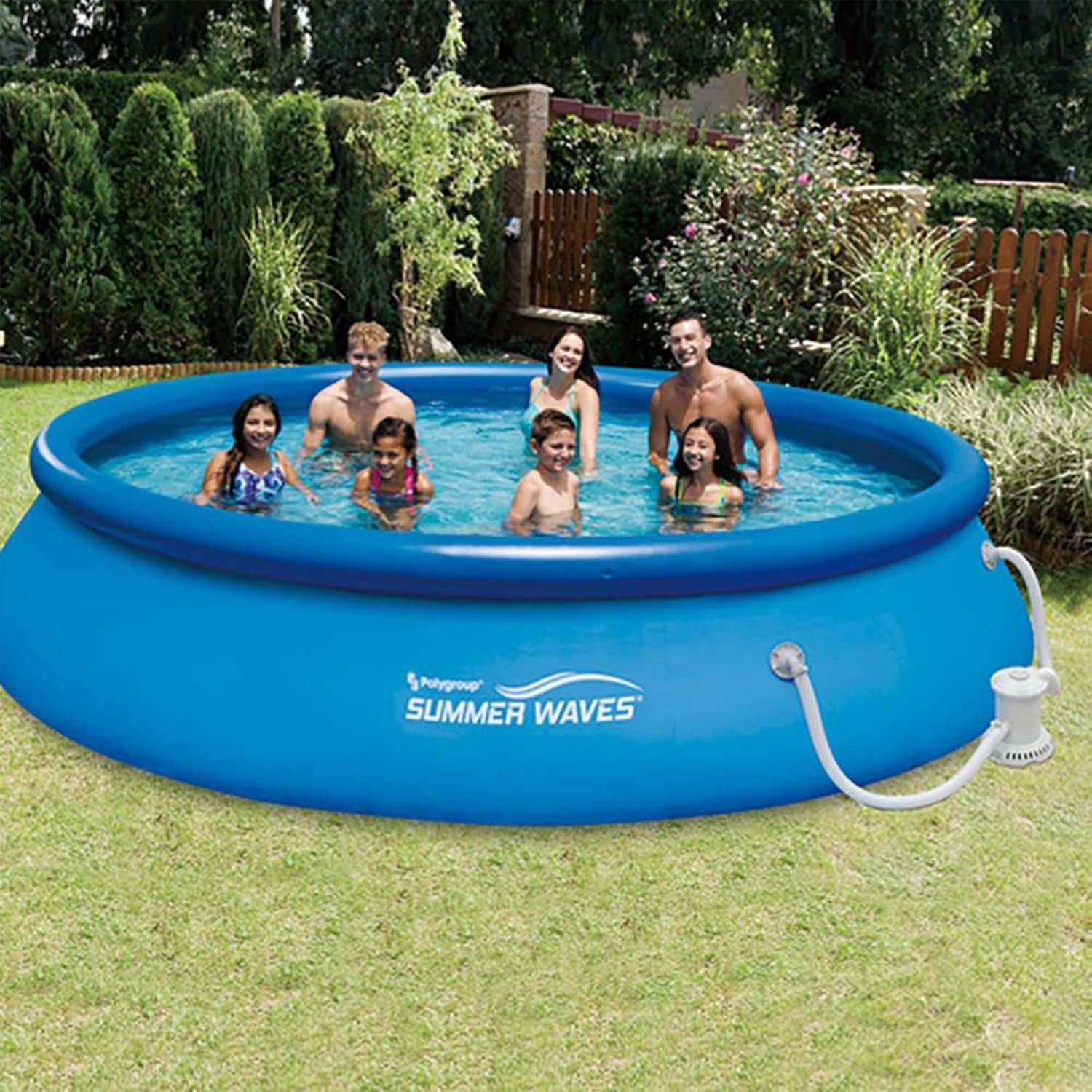 Summer Waves 15ft x 36in Quick Set Inflatable Outdoor Above Ground-69732 - Image 2