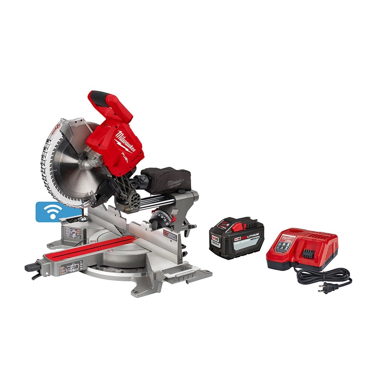 Milwaukee M18 FUEL 12″ Dual Bevel Sliding Compound Miter Saw Kit-72885