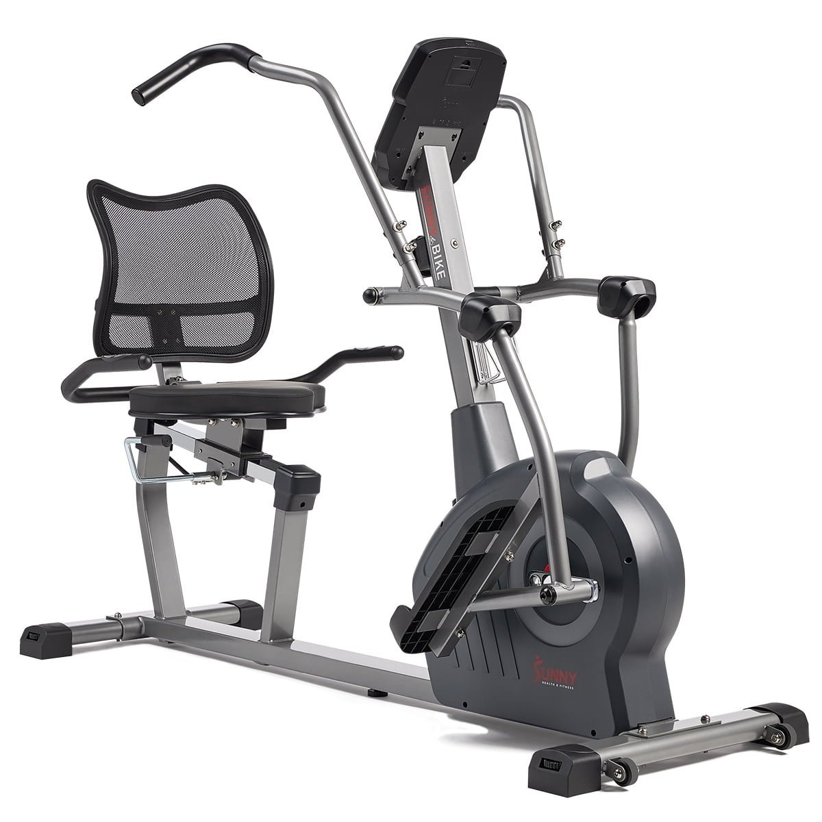 Sunny Health & Fitness Comfy Recumbent Cross Trainer Recumbent Elliptical Bike-57267