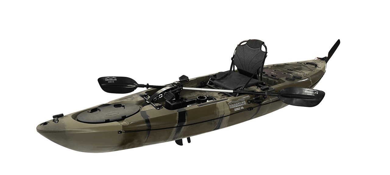 BKC PK12 Angler Sit-on-Top Single Pedal Fishing Kayak-13989
