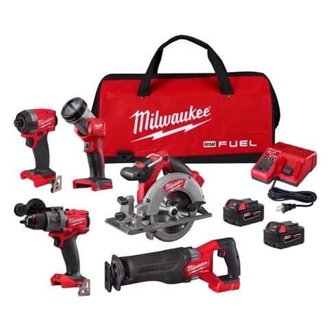 Milwaukee M18 FUEL Cordless Brushless 5 Tool Combo Kit-65443