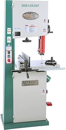 Grizzly Industrial G0513X2BF  17″ 2 HP Extreme-Series Bandsaw w/Cast-Iron Trunnion & Foot Brake-63733