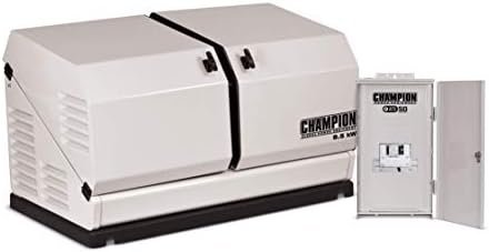 Champion Power Equipment 100177 8.5-kW Home Standby Generator with 50-Amp Outdoor-Rated Automatic Transfer Switch-37866
