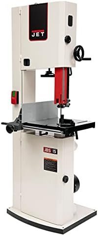 JET 15-Inch Woodworking Bandsaw, 3 HP, 230V 1Ph (Model JWBS-15-3)-62563