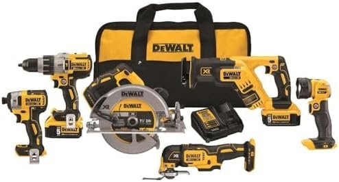DEWALT 20V MAX Power Tool Combo Kit, 6-Tool Cordless Power Tool Set with 2 Batteries and Charger (DCK694P2)-29112