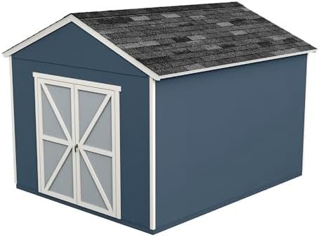 Handy Home Products Rookwood 10×12 Do-It-Yourself Wooden Storage Shed- Does not Include Floor kit, Paint, or Roofing Shingles-56572