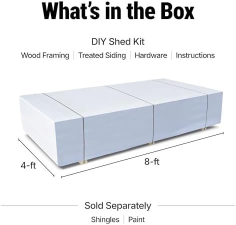 Handy Home Products Windemere 10×12 Do-it-Yourself Wooden Storage Shed with Floor, Beige-12418 - Image 6