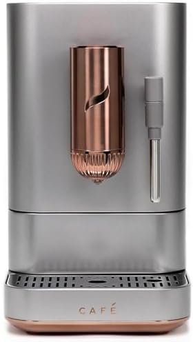 Café Affetto Automatic Espresso Machine + Milk Frother | Built-In & Adjustable Espresso Bean Grinder | One-Touch Brew in 90 Seconds | Steel Silver, 1.2 Liter, (C7CEBBS2RS3)-24919 - Image 7
